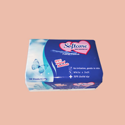 Soft bag facial tissue A